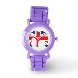 Union Jack Elephant British Flag Watch
