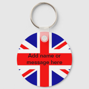 Union Jack  English flag British flag UK pom Key Ring