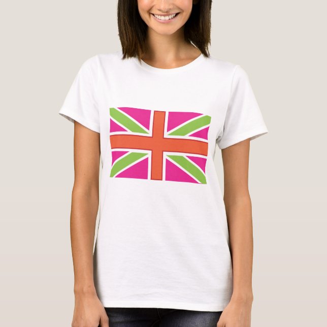 Union Jack Fitted Womens Tee Shirt (Front)