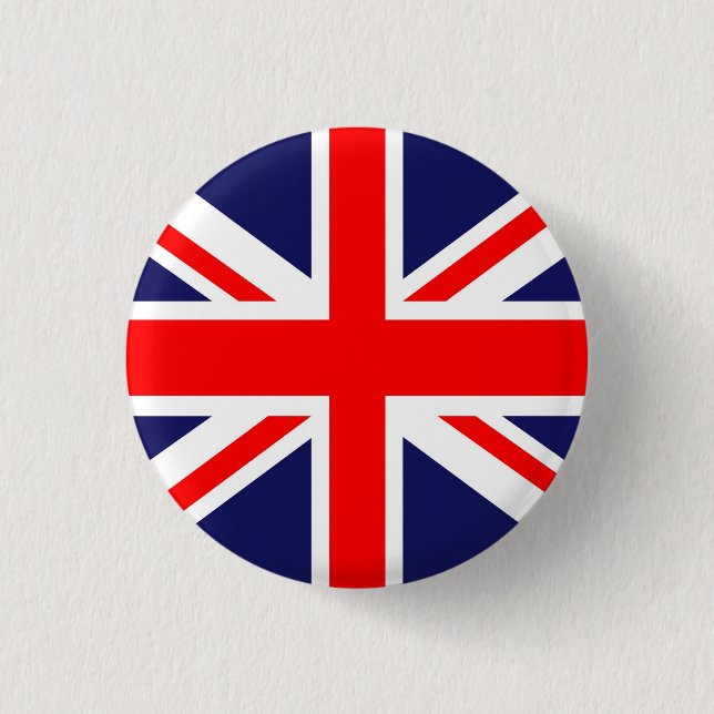 Union Jack flag 3 Cm Round Badge (Front)