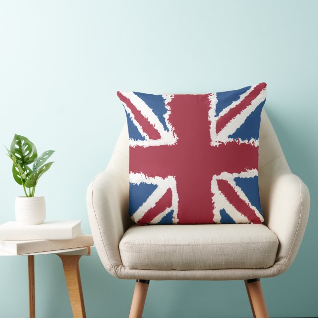 Union Jack Flag Art by Heva Weva  Cushion (Chair)