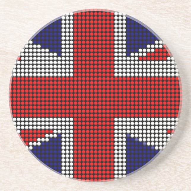 Union jack flag british flag coaster (Front)