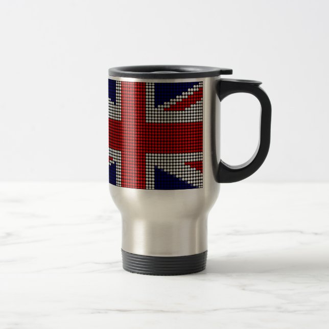 Union jack flag british flag travel mug (Right)