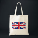 Union Jack Flag btcn Tote Bag<br><div class="desc">Union Jack Flag Budget Tote Bag

Design © Trinkets and Things 2017 - AHP Design. All Rights Reserved.

030417</div>