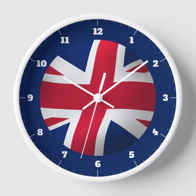UNION JACK FLAG CLOCK (Front)