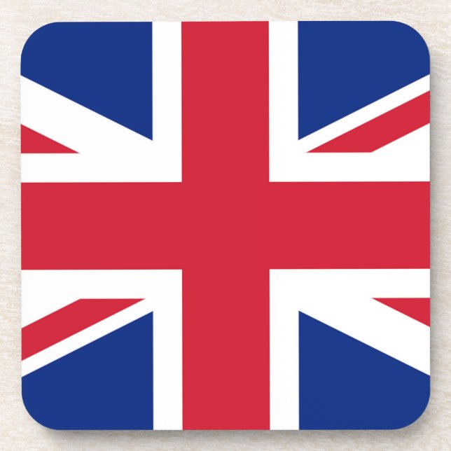 Union Jack Flag coastercnt Coaster (Front)