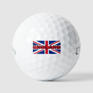 Union Jack Flag England css gbcnt Golf Balls