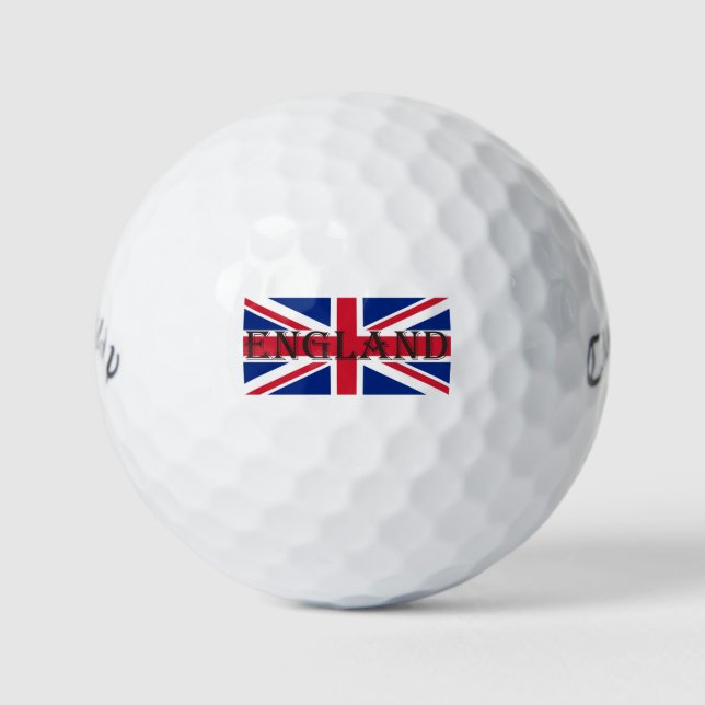 Union Jack Flag England cwb gbcnt Golf Balls (Front)