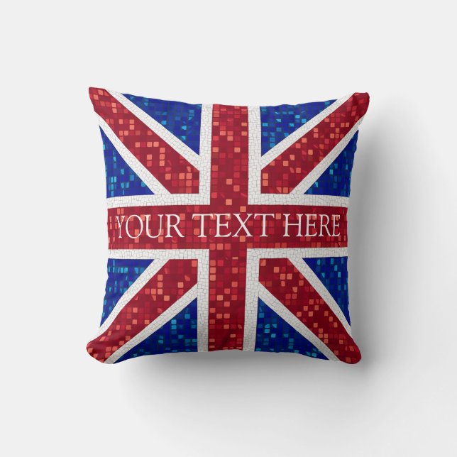 Union Jack Flag Great Britain Cushion (Front)