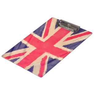 UNION JACK FLAG grunge Clipboard