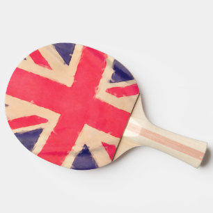 UNION JACK FLAG grunge Ping Pong Paddle