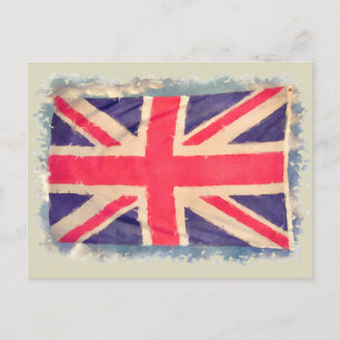 UNION JACK FLAG grunge Postcard