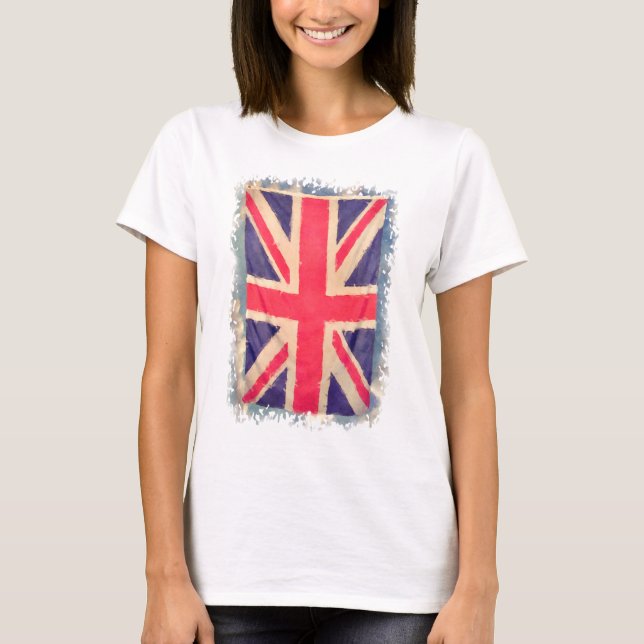 UNION JACK FLAG grunge T-Shirt (Front)