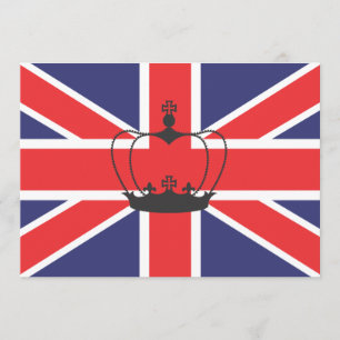 Union Jack Flag Invitation