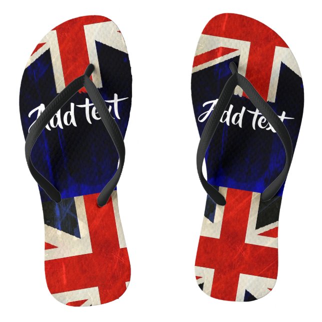 Union Jack flag Jandals (Footbed)