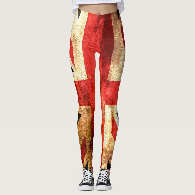 Union Jack Flag Leggings (Front)