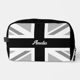 Union Jack/Flag Monochrome Dopp Kit