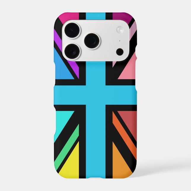 Union Jack/Flag Multicolored+Black Design (Back)