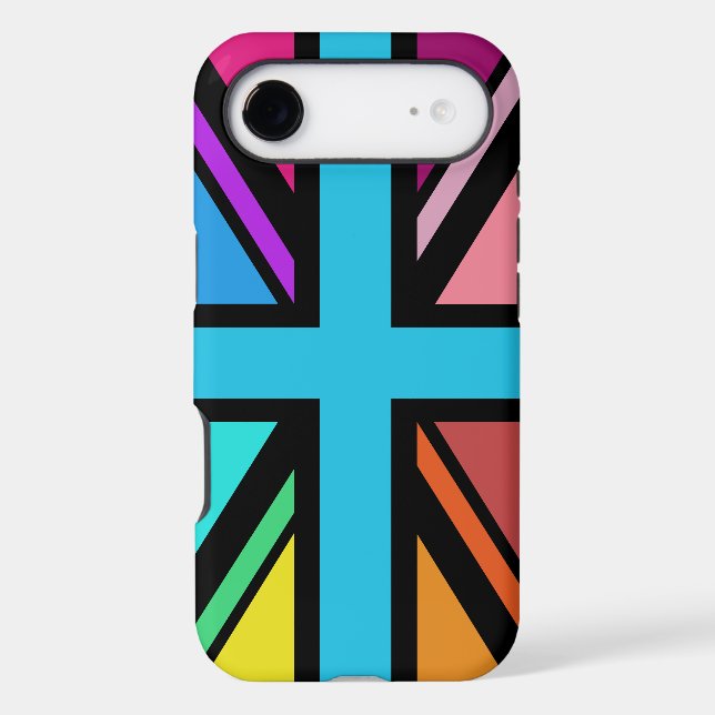 Union Jack/Flag Multicolored+Black Design (Back)