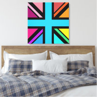 Union Jack/Flag Multicolored+Black Design