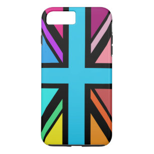 Union Jack/Flag Multicolored+Black Design Case-Mate iPhone Case