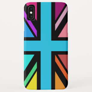 Union Jack/Flag Multicolored+Black Design Case-Mate iPhone Case