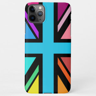 Union Jack/Flag Multicolored+Black Design iPhone 11Pro Max Case