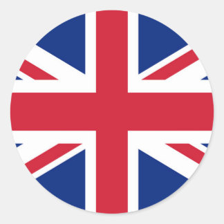 Union Jack flag of the UK - Authentic version Classic Round Sticker