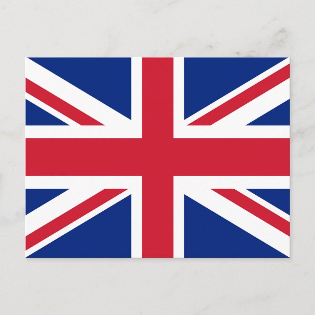 Union Jack flag of the UK - Authentic version Postcard (Front)