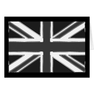 Union Jack flag of the UK - Chrome