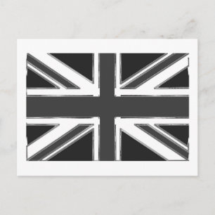 Union Jack flag of the UK - Chrome Postcard