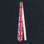 Union Jack - Flag of the United Kingdom Tie<br><div class="desc">Now you can look like you've had the Flag of The United Kingdom embroidered onto your T-shirt,  hat,  or button!  England,  Ireland,  Scotland and Wales are represented with this design,  textured to resemble stitchwork.</div>