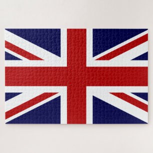 Union Jack Flag of UK Jigsaw Puzzle