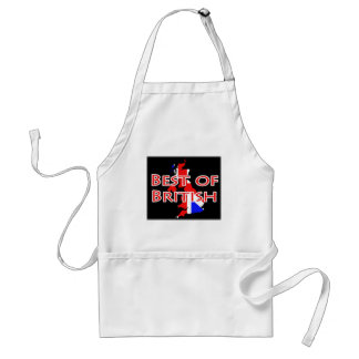 Union Jack Flag on Map - Best of British Standard Apron