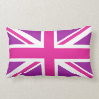 Union Jack Flag Pink, Purple & White