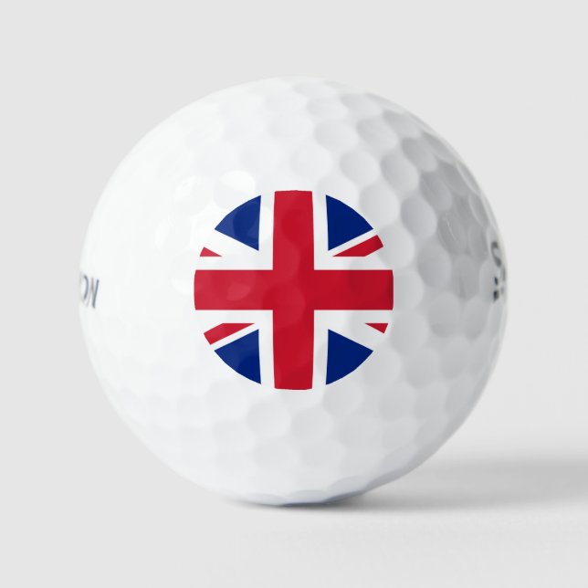 Union Jack Flag ssf gbcnt Golf Balls (Front)