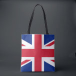 Union Jack Flag stcn Tote Bag<br><div class="desc">Union Jack Flag Tote Bag
Design © Trinkets and Things 2017 - AHP Design. All Rights Reserved.
030417</div>