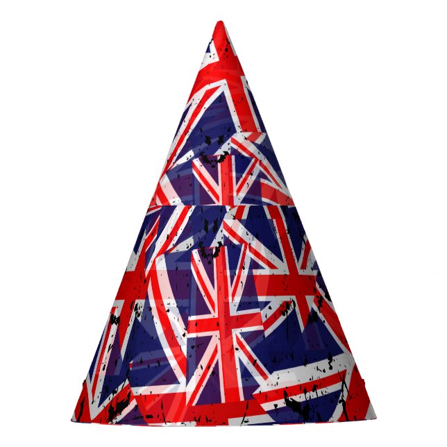 Union Jack Flag | UK Flag | British Flag |   Party Hat (Front)