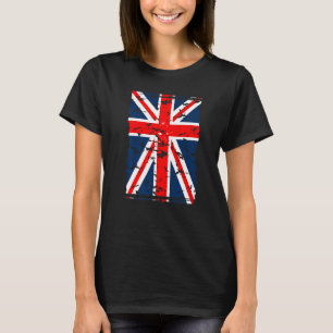 Union Jack Flag Uk United Kingdom Great Britain Br T-Shirt