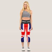 Union Jack Flag Yoga Pants