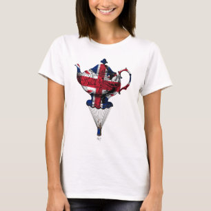 Union Jack Flying Teapot T-Shirt
