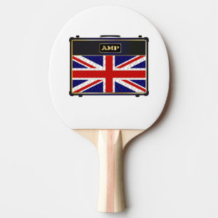 Union Jack Guitar Amplifier Ping Pong Paddle