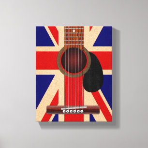 Union Jack Guitar Canvas Print