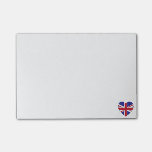 Union Jack Heart Post-it Notes