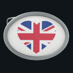 Union Jack Heartflag bbcnt Belt Buckle<br><div class="desc">Union Jack Heartflag Belt Buckle

Design © Trinkets and Things 2017 - AHP Design. All Rights Reserved.

030417</div>