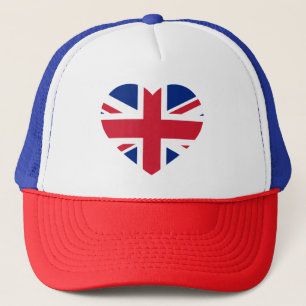 Union Jack Heartflag thcnt Trucker Hat