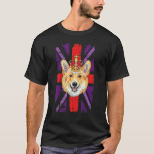Union Jack Idea Kids & Corgi  For Platinum Jubilee T-Shirt