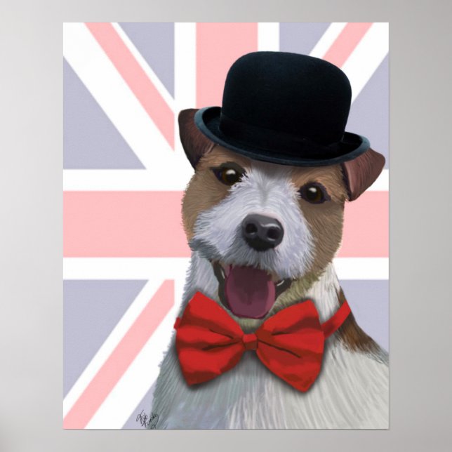 Union Jack Jack Russell Poster (Front)