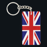 Union Jack Key Ring<br><div class="desc">Simple and clean British Flag Union Jack.</div>