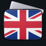Union Jack Laptop Sleeve<br><div class="desc">Design based on the Union Jack flag of the United Kingdom.</div>